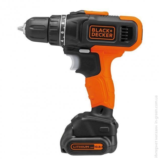 Дрель-шуруповёрт аккумуляторная BLACK&DECKER BCD7122CK