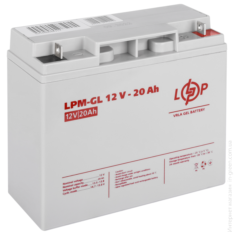 Акумулятор гелевий LPM-GL 12V - 20 Ah для Mercedes