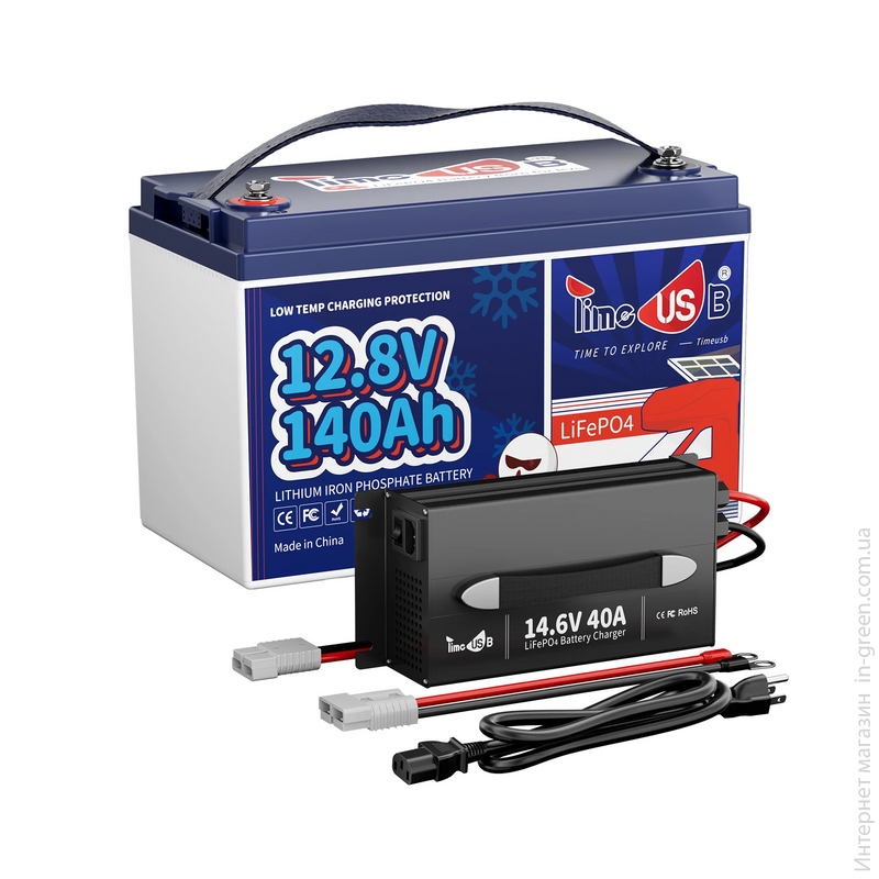 Аккумуляторная батарея Timeusb LiFePO4 12.8V 140Ah 1792Wh BMS