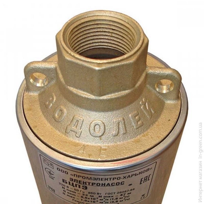 Погружний глибинний насос Водолей БЦПЭ 0,3-40 (узкий) 3,5"