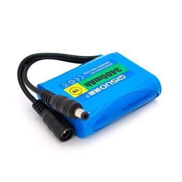 Аккумуляторная батарея QiSuo 12V 3.4A с элементами Li-ion LG 18650 DC5.5x2.1 (56x20x70mm)