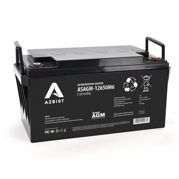 Акумулятор AZBIST Super AGM ASAGM-12650M6, Black Case