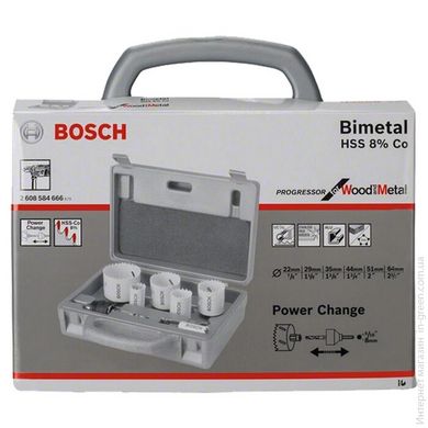 Набор коронок Progressor 6 шт Bosch (2608584666)