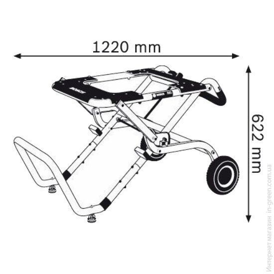 Стол для торцовочной пилы BOSCH GTA 60 W (0601B12000)