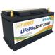 Акумулятор FLLYROWER LiFePO4 12V/100AH, 1280W*h, 50А/100А Фото 2 з 6