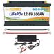 Акумулятор FLLYROWER LiFePO4 12V/100AH, 1280W*h, 50А/100А Фото 1 з 6