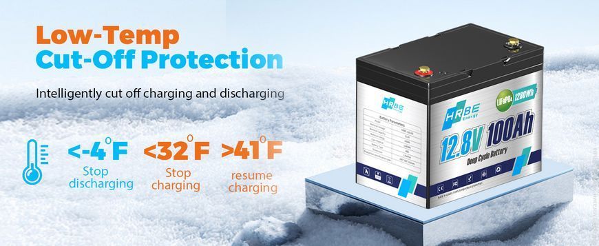 Акумулятор HRBE Energy LiFePO4 12V/100AH (1280W*h) mini