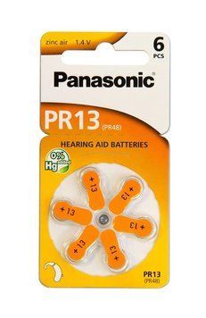 Батарейка Panasonic PR-13 BLI 6