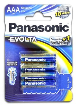 Батарейка Panasonic EVOLTA AAA BLI 4 ALKALINE