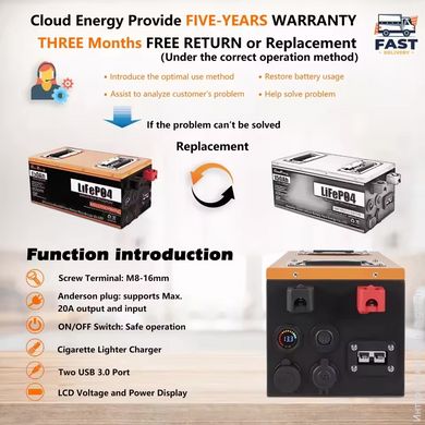 Аккумулятор Cloud Energy LiFePO4 12V/150AH