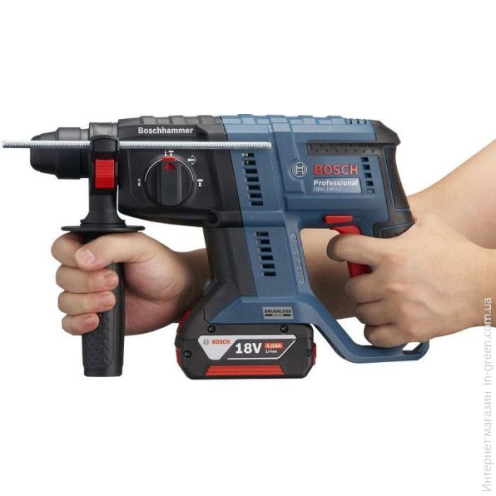 Акумуляторний перфоратор Bosch GBH 180-LI (0611911121) з 2 АКБ та ЗУ