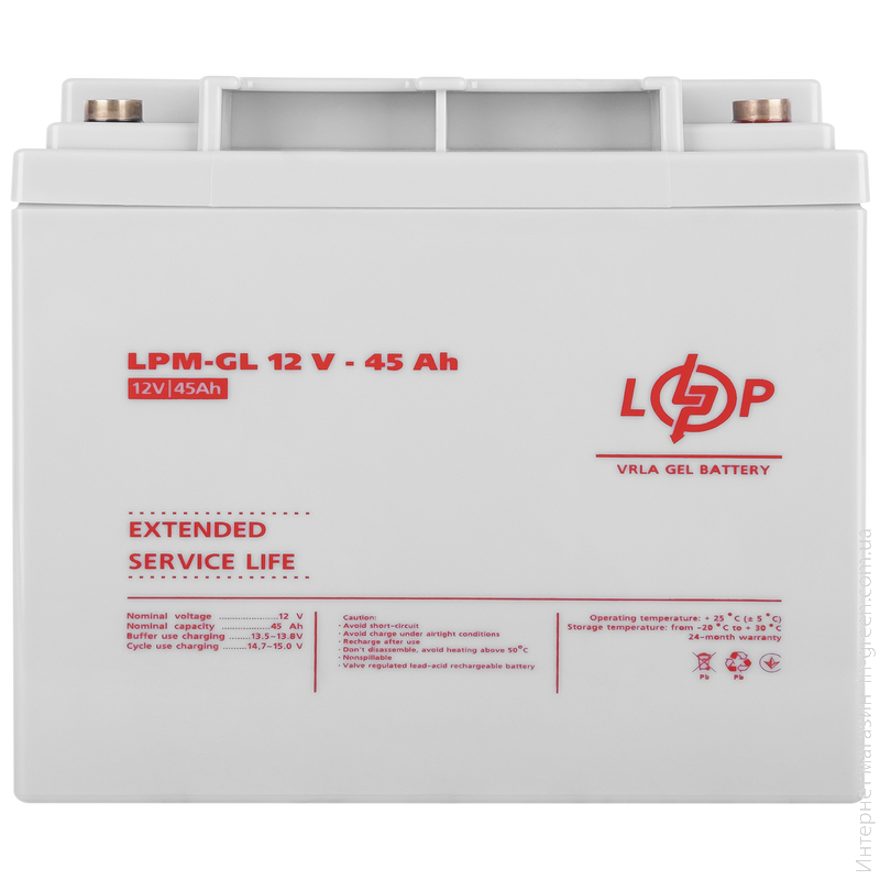 Акумулятор гелевий LPM-GL 12V - 45 Ah