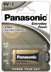 Батарейка Panasonic EVERYDAY POWER лужна 6LR61REE/1B