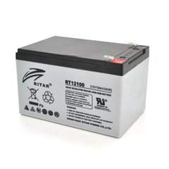 Аккумуляторная батарея AGM RITAR RT12100S, Gray Case, 12V 10.0Ah ( 151 х 98 х 95 (101 ) ) Q4