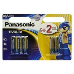 Батарейка Panasonic EVOLTA AAA BLI(4+2) ALKALINE