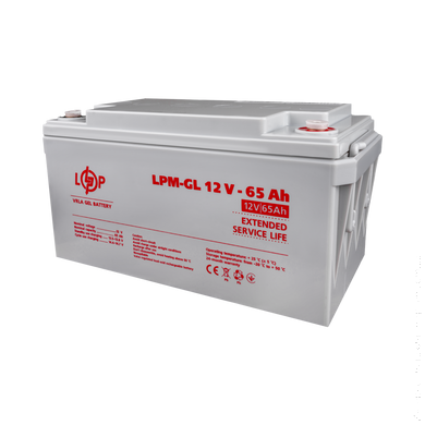 Аккумулятор гелевой LPM-GL 12V - 65 Ah