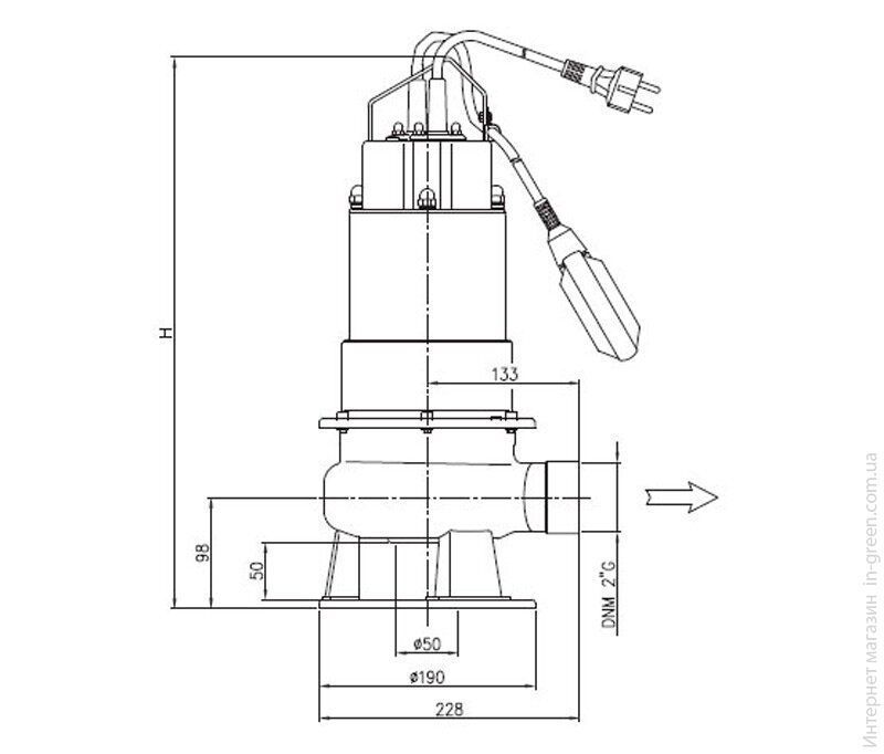Фекальний насос EBARA DW VOX M 100 A (30.1.1599051221)