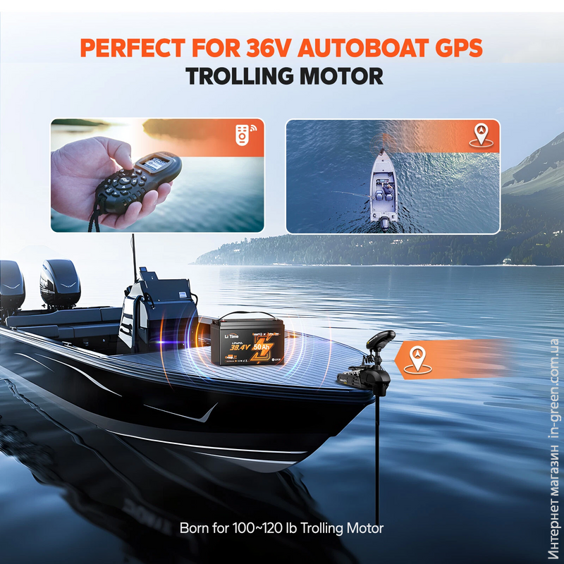 Аккумулятор LiTimе LiFePO4 36V 50Ah Smart Bluetooth (L36V50-50-TM-BT-12-A100)