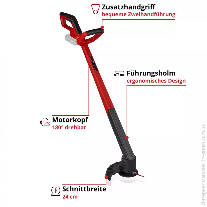 Тример аккумуляторний Einhell GC-CT 18/2411 Li P-Solo (3411115)
