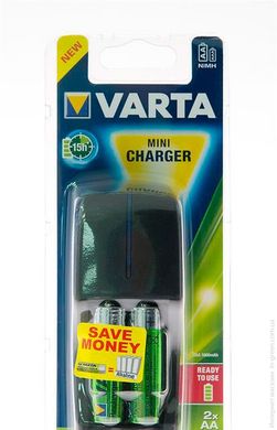 Зарядний пристрій VARTA Mini Charger + 2AA 2100 mAh NI-MH