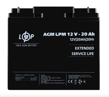 Аккумулятор AGM LPM 12V &ndash; 20 Ah