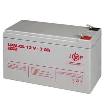 Акумулятор гелевий LPM-GL 12V - 7 Ah