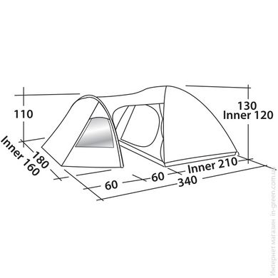 Палатка EASY CAMP Blazar 300 Rustic Green (120384)