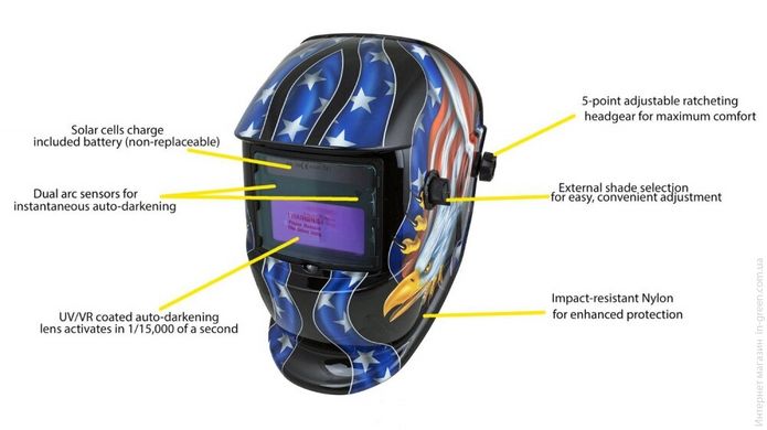 Зварювальний екран маски Sakuma ADF GX-350S