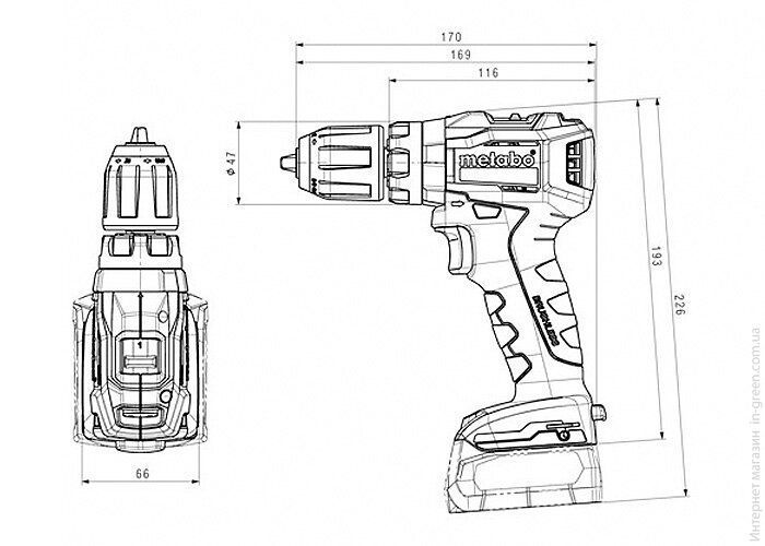 Ударный шуруповерт METABO PowerMaxx SB 12 BL каркас