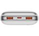 Пауербанк Baseus Bipow Pro Digital Display Fast Charge Power Bank 20000mAh 22.5W White (With Simple Series PPBD040302 Фото 5 з 7