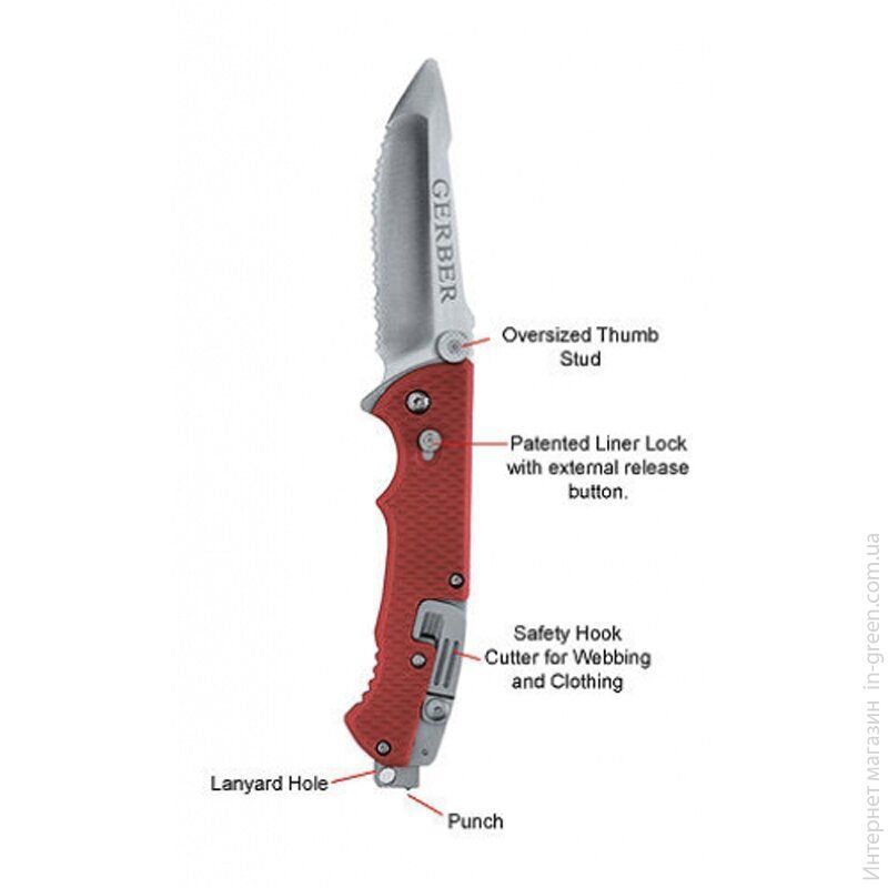 Туристический нож Gerber Hinderer Rescue