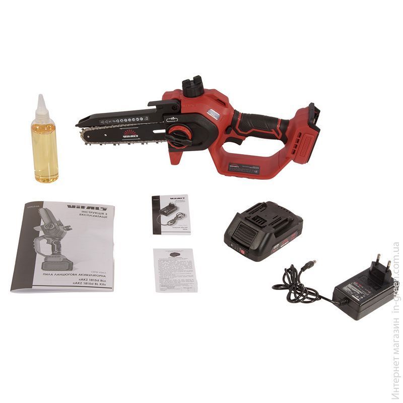 Пила цепная аккумуляторная Vitals AKZ 1815d BL Kit
