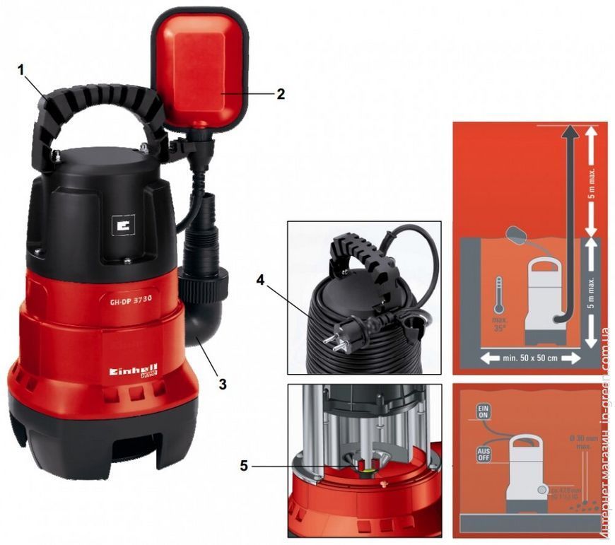 Дренажний насос EINHELL GH-DP 3730