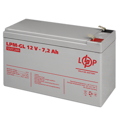 Аккумулятор гелевий LPM-GL 12V - 7.2 Ah