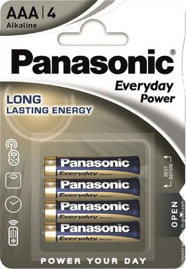 Батарейка Panasonic EVERYDAY POWER LR03REE/4BP щелочная AAА блистер