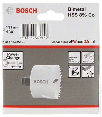 Коронка Progressor 111 мм Bosch (2608584659)