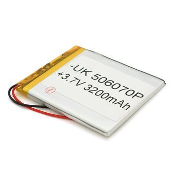 Літій-полімерний акумулятор 5*60*70mm 3,7V (Li-ion 3.7В 3200мА&middot;год)