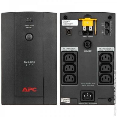 Источник бесперебойного питания (ИБП) APC Back-UPS 950VA, IEC (BX950UI)