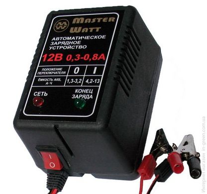 Автоматическое зарядное устройство MASTER WATT 0,3-0,8 12В мото