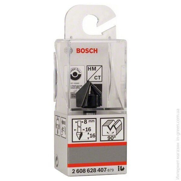 Фреза пазова V 16/8 мм BOSCH (2608628407)