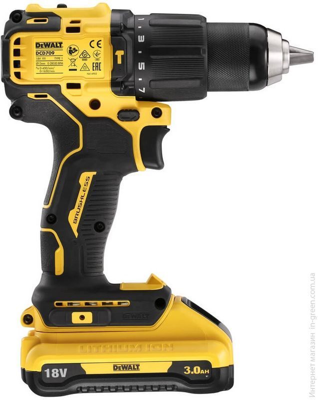 Дрель-шуруповерт ударная DEWALT DCD709L2T