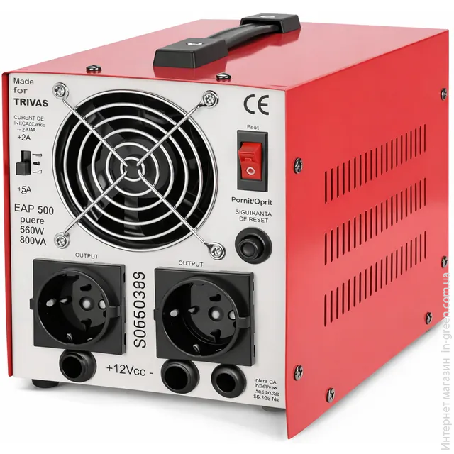Джерело безперебійного живлення Westech EAP DUAL ULTIMATE - 800VA/500W 12V