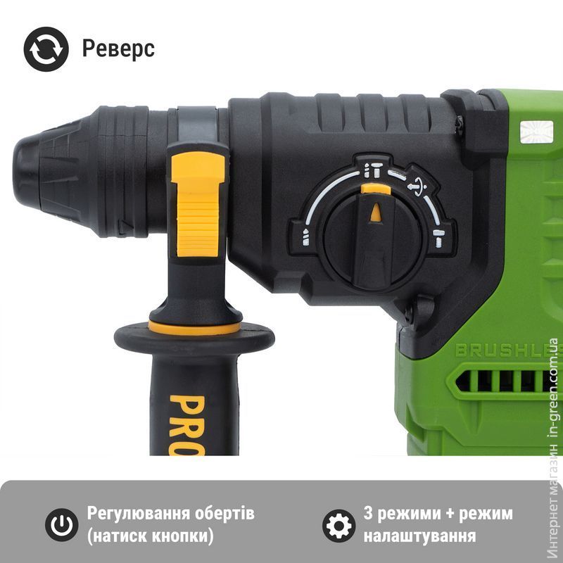 Акумуляторний перфоратор Procraft PHA30 кейс (з 2 акб та ЗП)