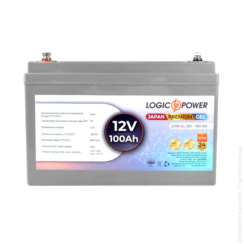 Аккумулятор гелевый LPN-GL 12V - 100 Ah