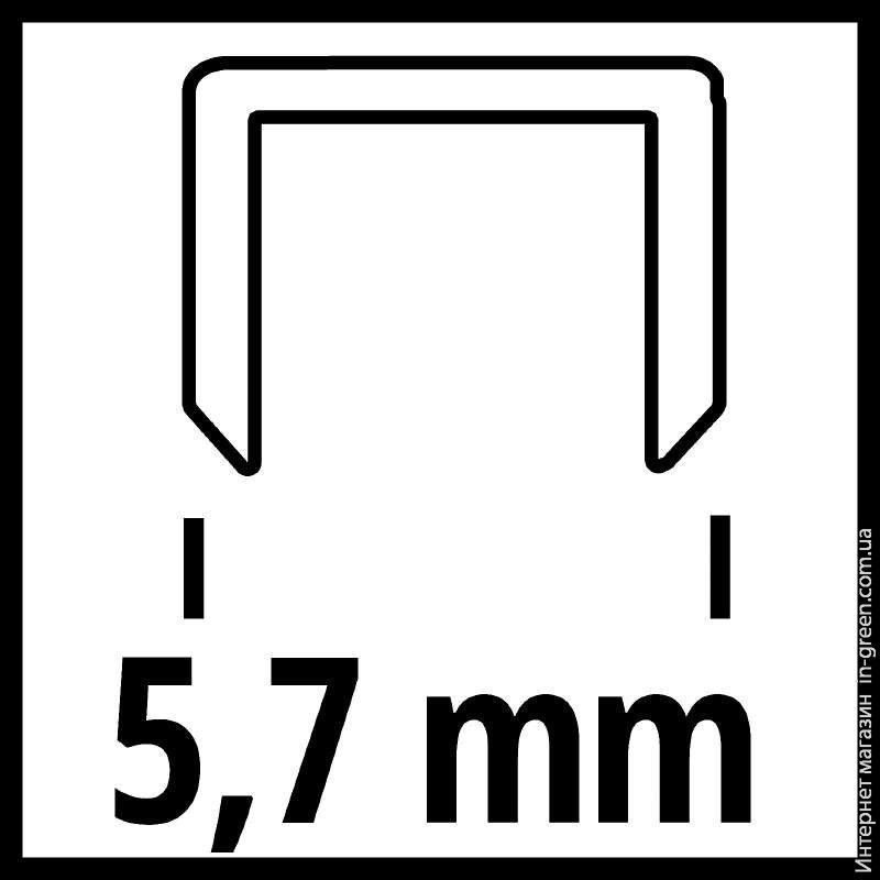 Скоби до степлеру Einhell 5.7х16 мм 3000 шт (4137855)