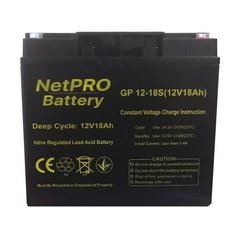 Акумулятор NetPRO GP 12-18S (12V/18Ah C20)