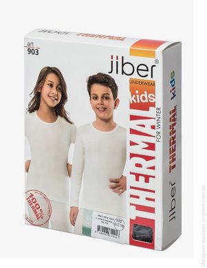 Термобелье для детей термокофта JIBER 903 (молочный) унисекс
