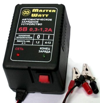 Автоматическое зарядное устройство MASTER WATT 0,3-1,2 6В мото