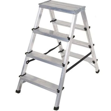 Двухсторонняя алюмініевая стремянка VIRASTAR Step Stool 2x4 сходинок, 125 кг