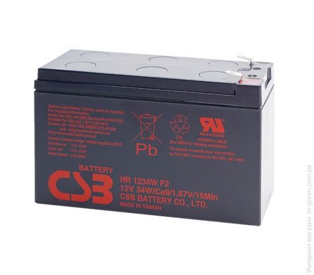Аккумуляторная батарея CSB HR1234WF2